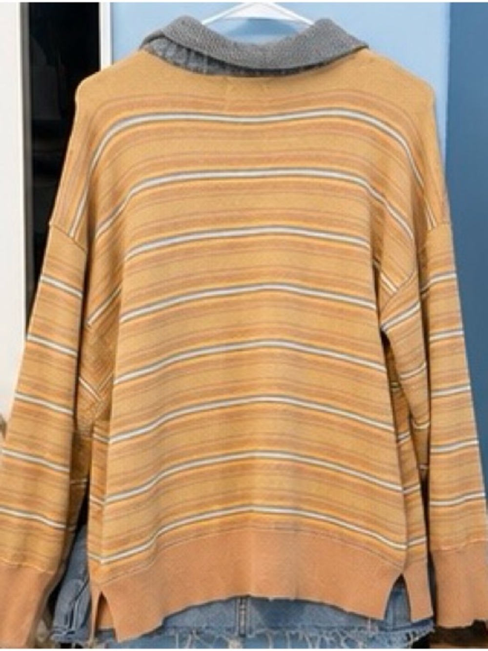 BDG Striped Collared Sweater | Size Small | Cozy Retro Skater Style - Picture 7 of 7